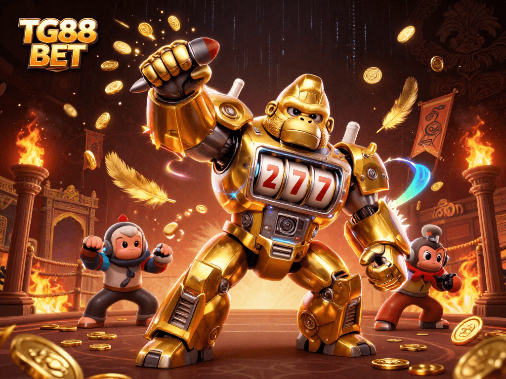 Engage in thrilling gameplay at TG88 BET with a dynamic 3D casino scene.