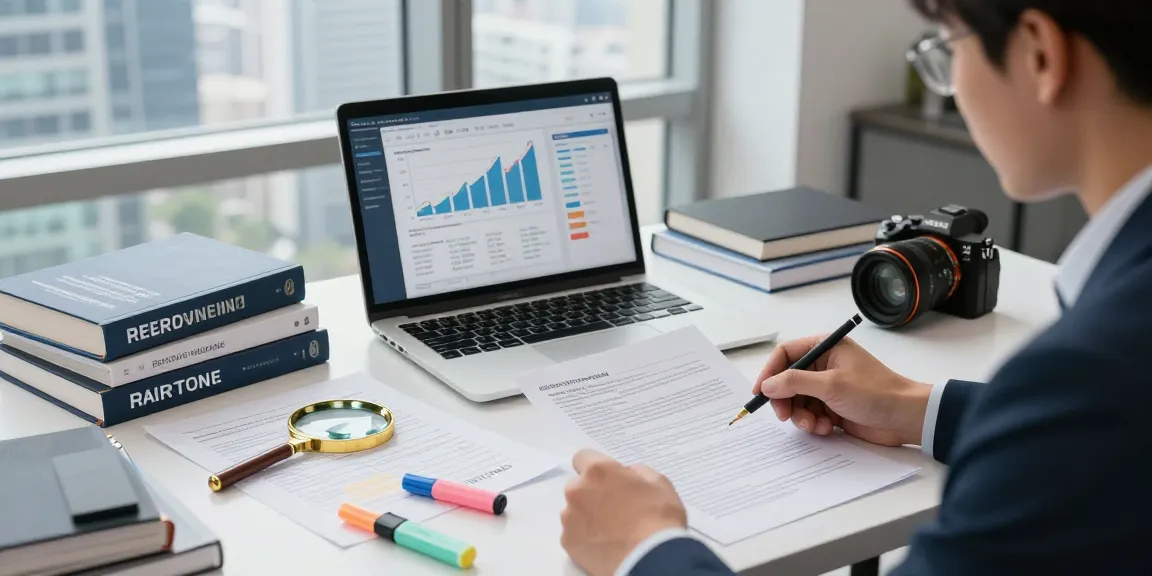 Professional analyzing documents for document fraud detection in an office