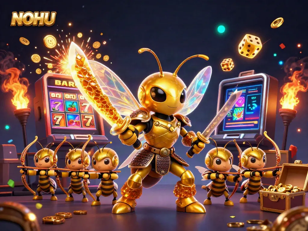 Experience winning thrills at NOHU's vibrant online casino with colorful symbols and dynamic gameplay action.